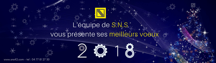 Toute l'équipe de SNS vous présente ses meilleurs voeux pour 2018.